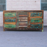 Recycled Reclaimed wood Sideboard 150cm Rustic